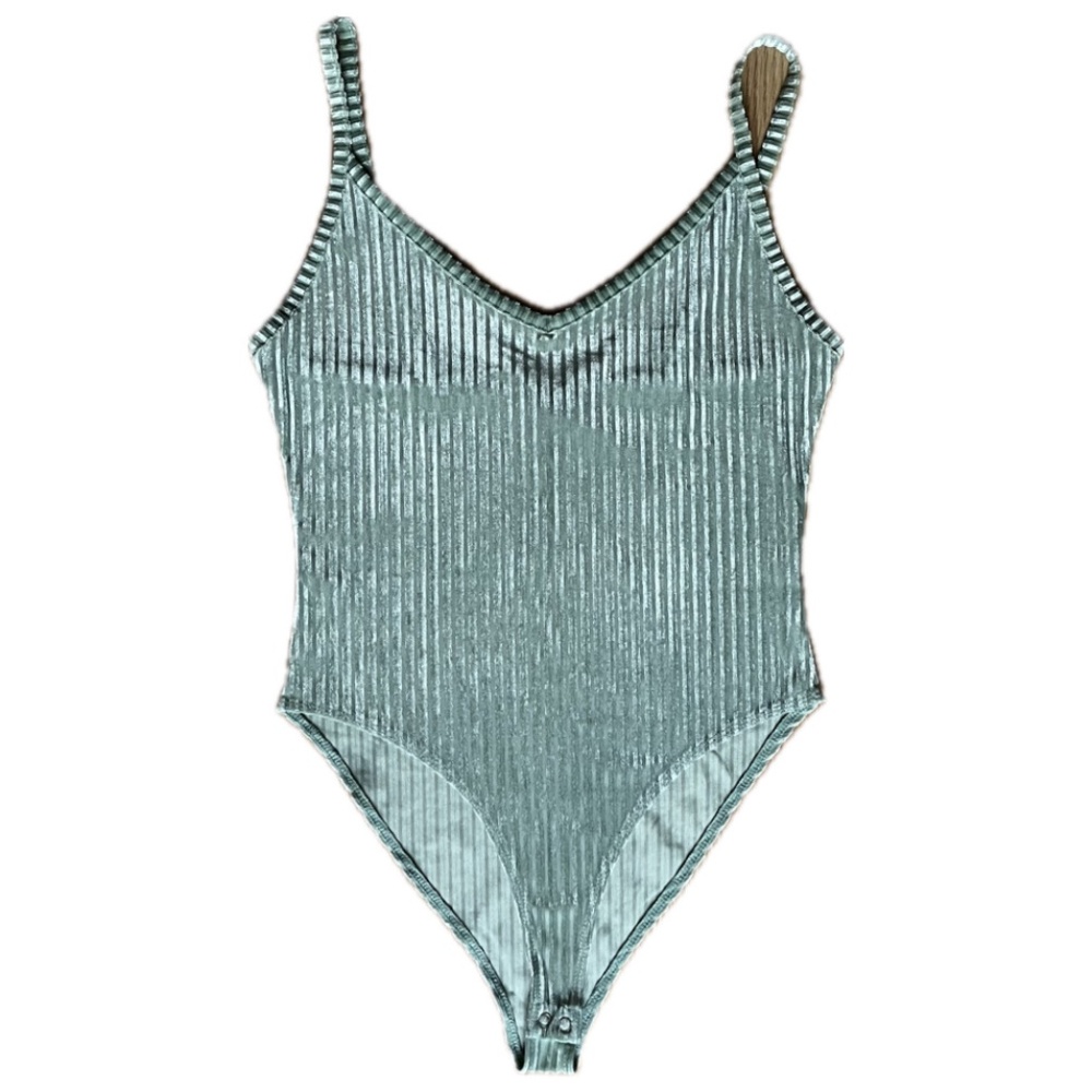 Forever 21 Velvet Cami Bodysuit